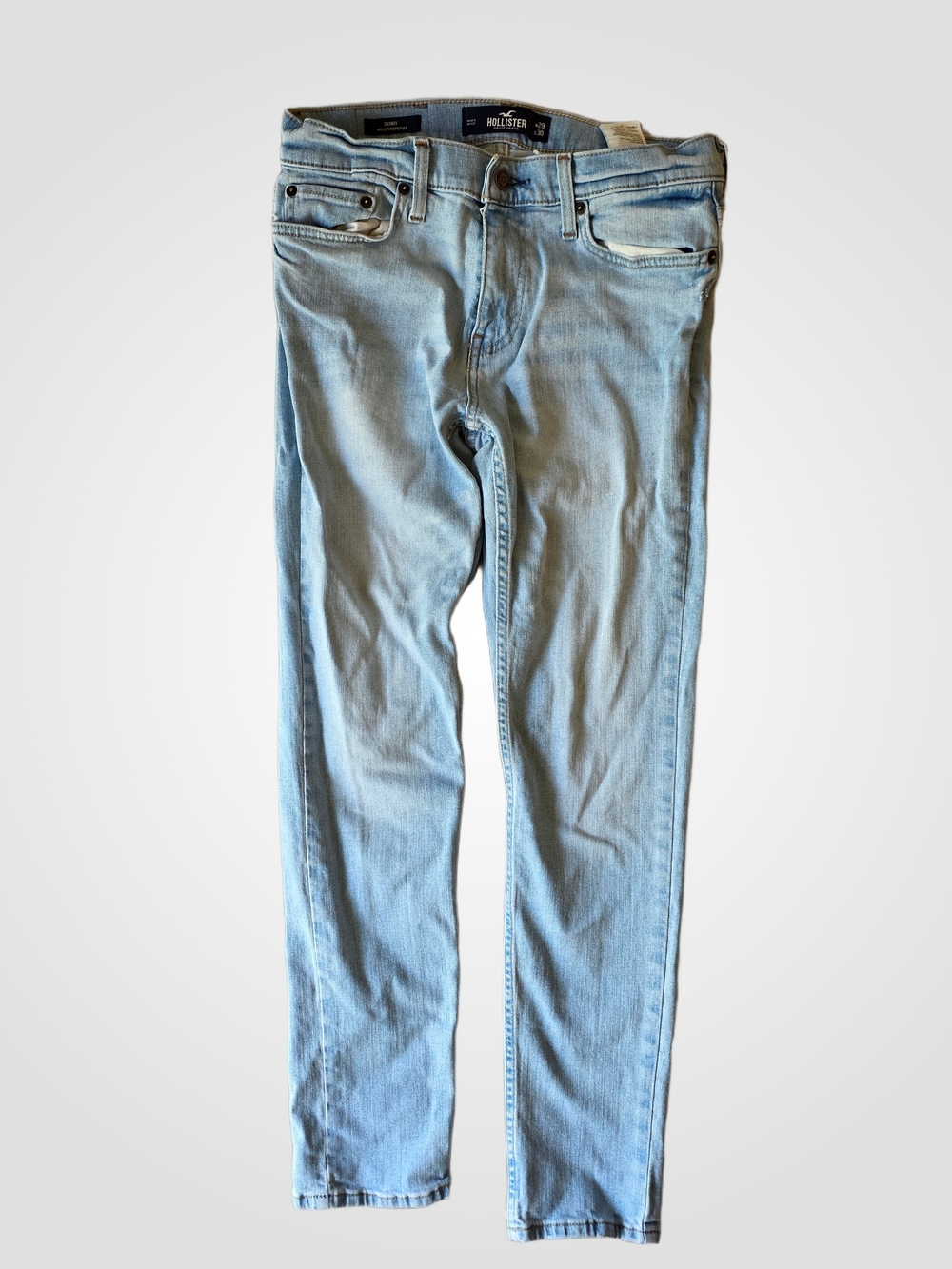 Hollister Men’s Pale Blue Skinny Jeans